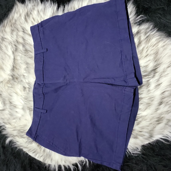 WOMENS NAVY BLUE TOMMY HILFIGER SHORTS SIZE 10 - Picture 1 of 4